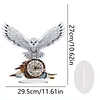5D DIY Special Shape Diamond Painting Desk Ornament Handmade Clock Kit(Owl Dreamcatcher)