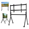 [US Local Warehouse] Universal Rolling Tv Stand for 86-110 Inch Screens Heavy Duty Whiteboard Stands Max Load 485LBS/220kg Smart Board Stand with Lockable Wheels