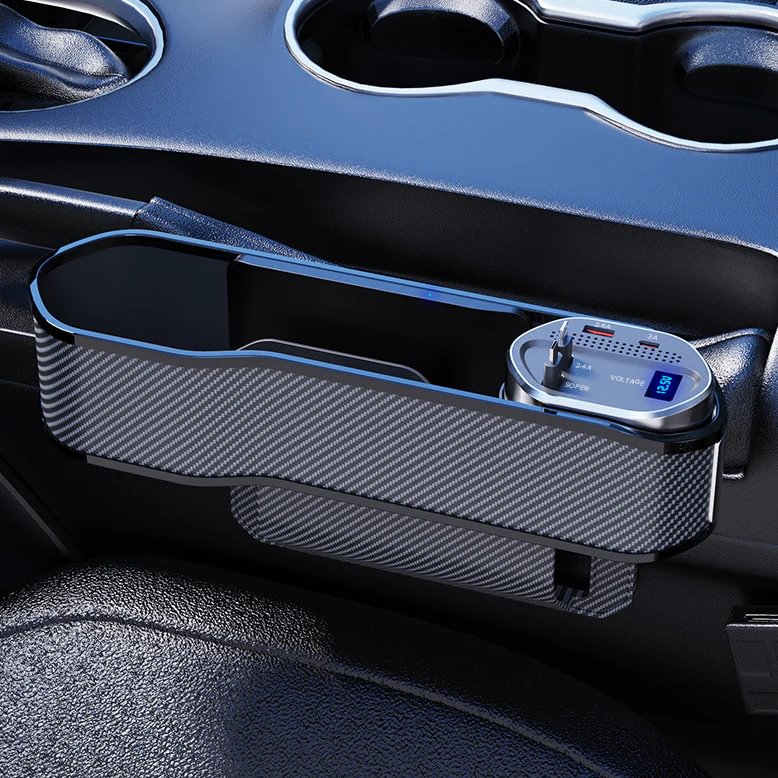 Super Fast Charging Car Charger Car Seat Seam Multifunctional Storage Box