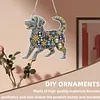 Diamond Painting Acrylic Double-side Cute Dog Pendant Hanging Gem