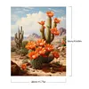 Desert Cactus Flower-Paint By Numbers Acrylic Painting 40*50CM