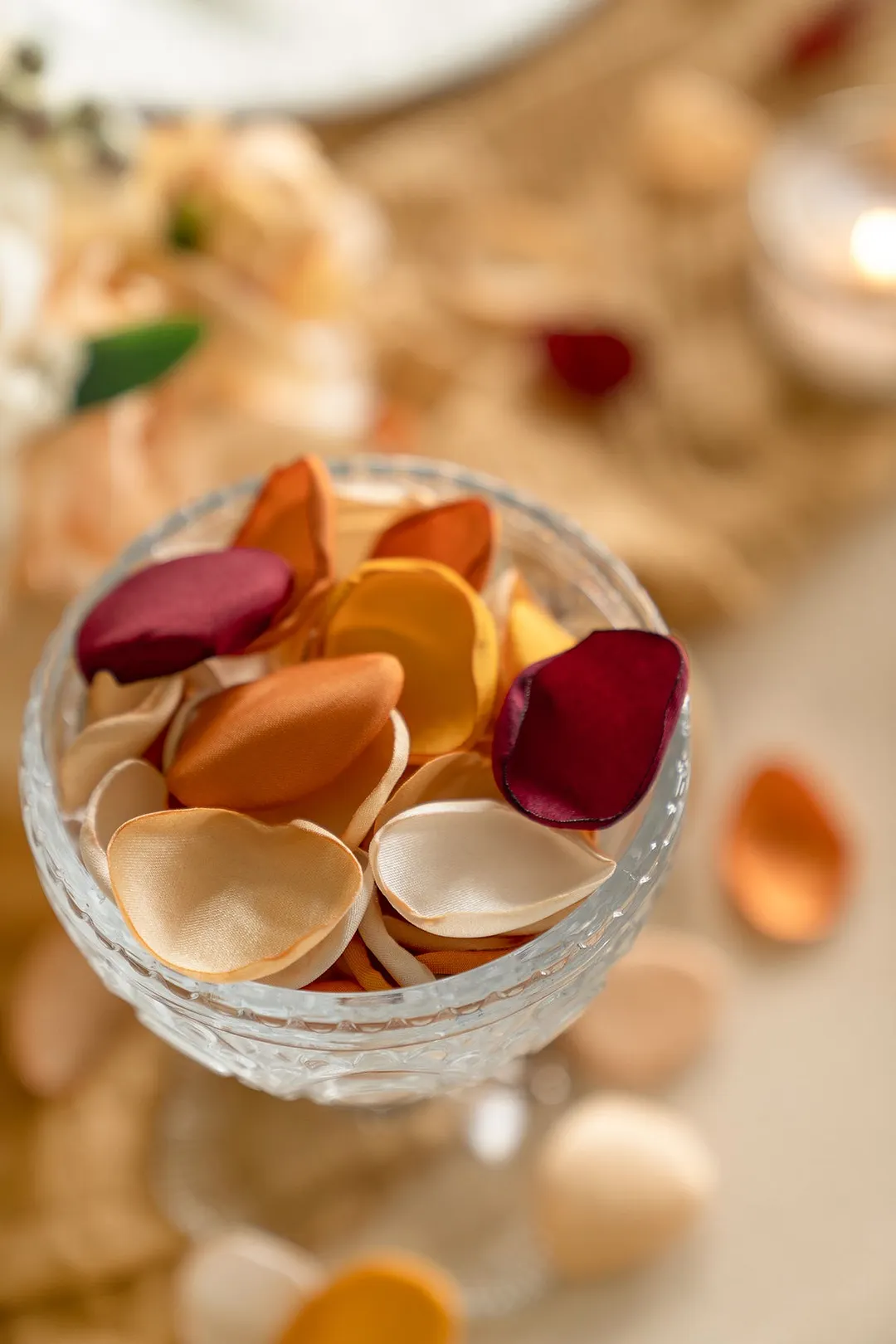 Silk Rose Petals
