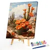 Desert Cactus Flower-Paint By Numbers Acrylic Painting 40*50CM