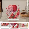 Love rose hot air balloon-Single Side Drill-5D DIY Craft Ornament