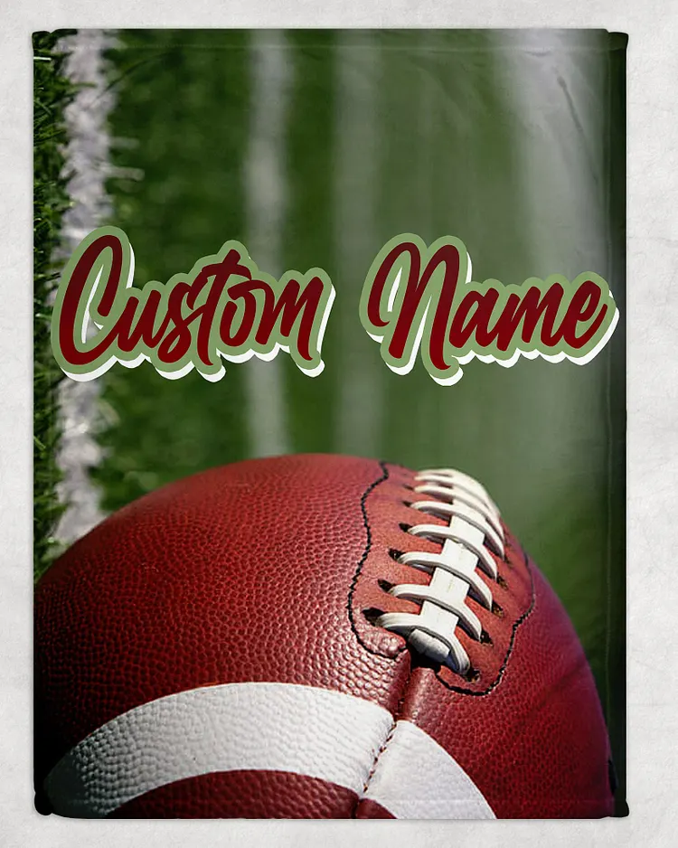 Personalized Football Blanket