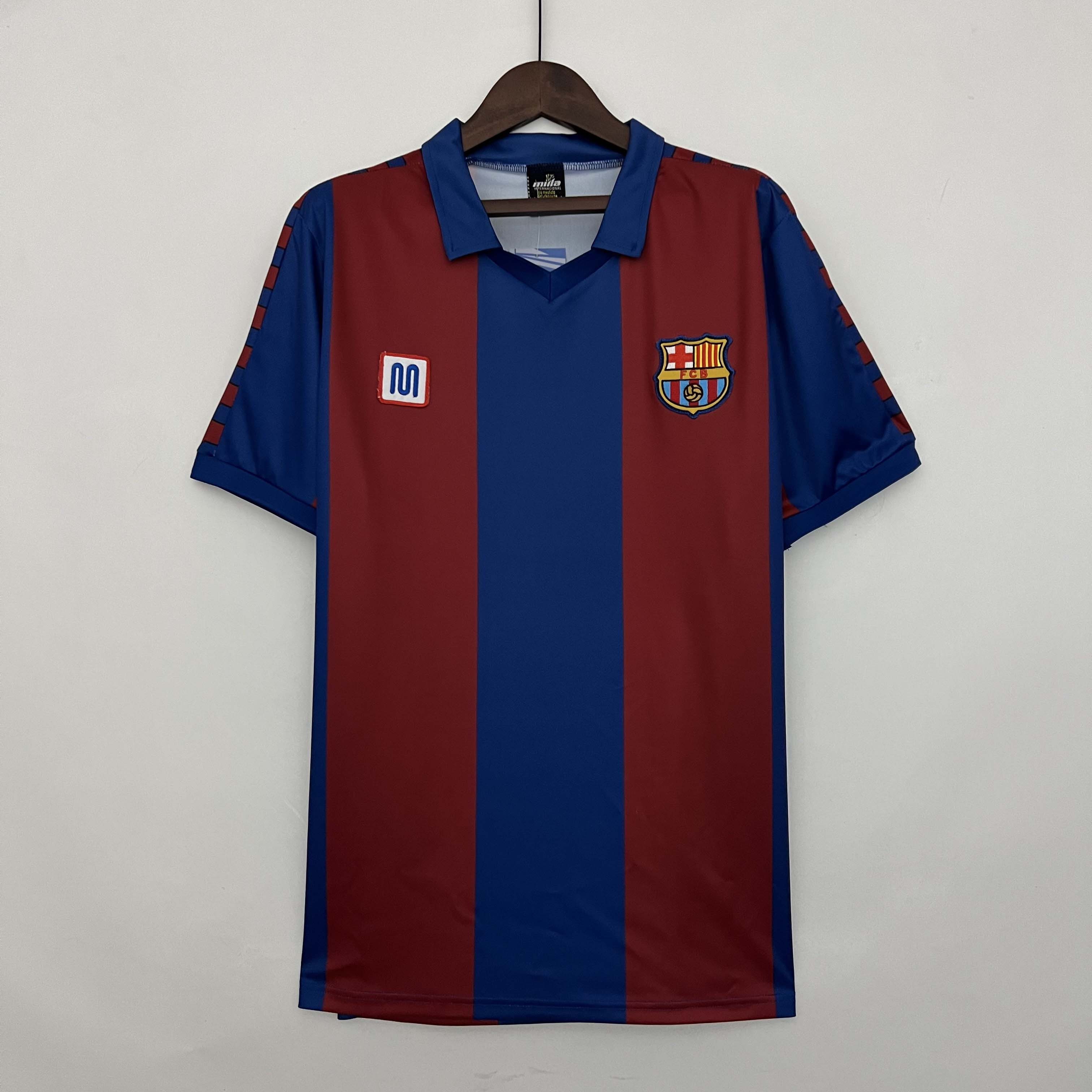 1981-1989 Retro Barcelona Home Football Shirt 1:1 Thai Quality