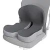 Memory Foam L-Shaped Integrated Seat Cushion with Lumbar Support Sitting Pillow