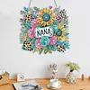 (US Local)Acrylic Special Shape Flowers 5D DIY Diamond Painting Dots Pendant for Window