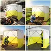 [US Local Warehouse] Pop Up Work Tent Waterproof Shade Canopy Tent 70.86x70.86x78.74in UV Resistant Emergency Shelter with Carrying Bag for Construction Site Outdoor Workshop Warehouse