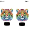 Animal Diamond Painting Night Light Diamond Art Lamp Home Decoration (Leopard)