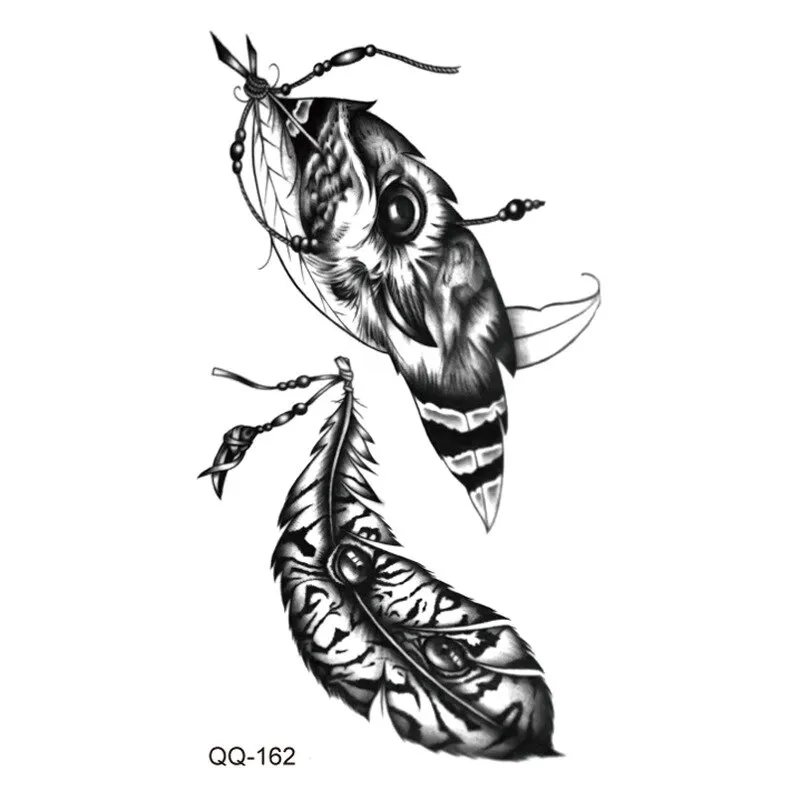 Sdrawing Temporary Tattoo Stickers Butterfly Snake Rose Flower Gun Dark Flash Small Women Body Art Wrist Neck Fake Tattoos Men