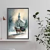 Diamond Painting-DIY Full Round Drill Christmas Snow House(40*60 CM)