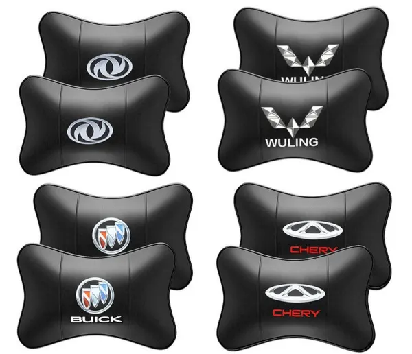 Car Genuine Leather Neck Pillow