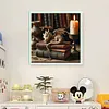The Dragon In Study-11CT Stamped Cross Stitch 50*50cm/19.69*19.69in