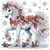 (US Local)4pack Xmas Animal-Special Shaped Diamond Painting Kit(30x30cm)