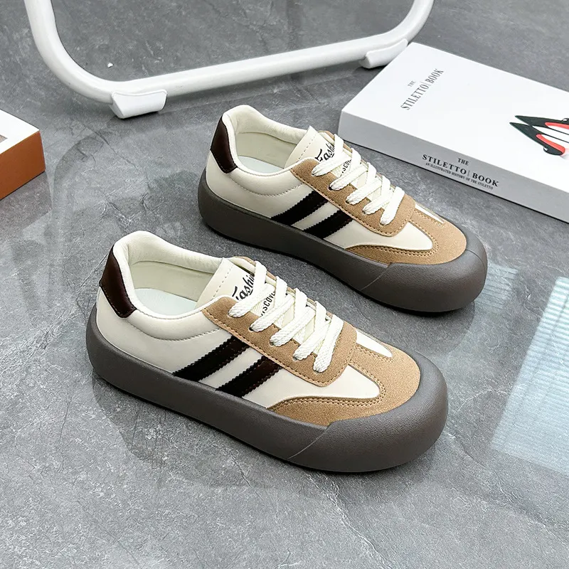 Breakj Breakj Korean Version Of Forrest Gump Shoes Women's Spring 2024 New Student Running Sneakers Versatile Small White Shoes Women's Singles W619