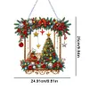 Christmas Special Shape Tree Diamond Painting Hanging Double Sided Effect Pendant for Home Decor