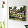 Diamond Painting-DIY Full Round Drill House Garden(50*40cm)