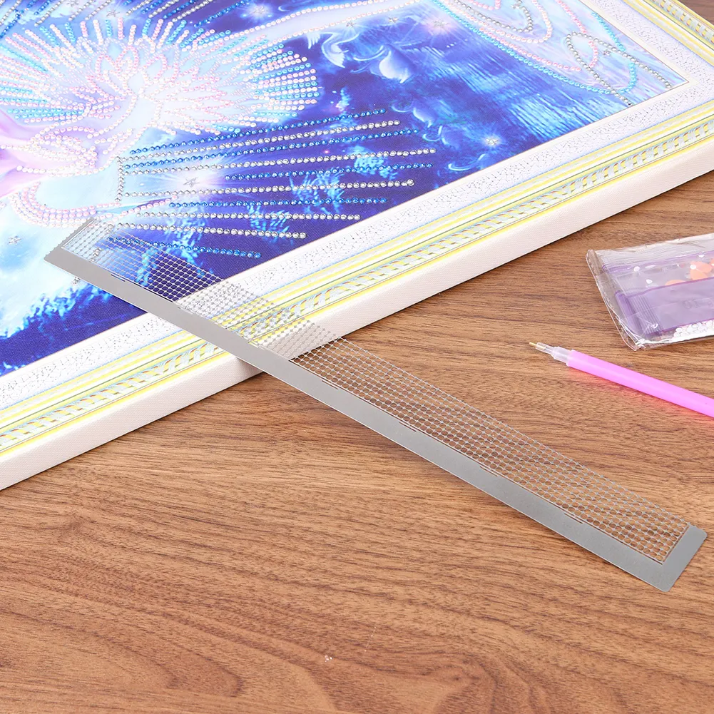 880 Holes Round Diamond Drawing Ruler Dot Drill Magic Mesh Ruler (140.5)
