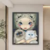 Girl With Ca - 9CT Full Beaded Cross Stitch Kit(54x66cm)