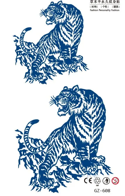 Temporary Tattoo Stickers Dragon Eagle Juice Timberwolves Ink Lasting Waterproof Natural Arm Body Chest Realistic Art Fake Tatoo