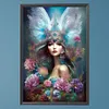 Feather Angel Girl - Round AB Drills Diamond Painting(65*45cm)