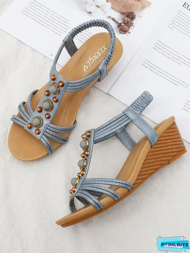 Wedge Retro Casual Fashion Roman Sandals