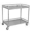 [US Local Warehouse] Heavy Duty Rolling Utility Cart with Wheels Handle 660lbs Capacity Rolling Cart