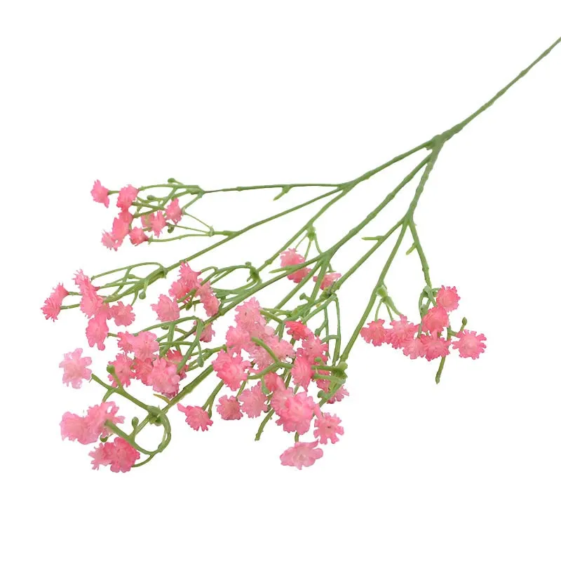 90Heads 52cm Babies Breath Artificial Flowers Plastic Gypsophila DIY Floral Bouquets Arrangement for Wedding Home Decoration