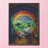 Full Cross Stitch Kits Boy Sitting by Window 14CT Counted Embroidery DIY