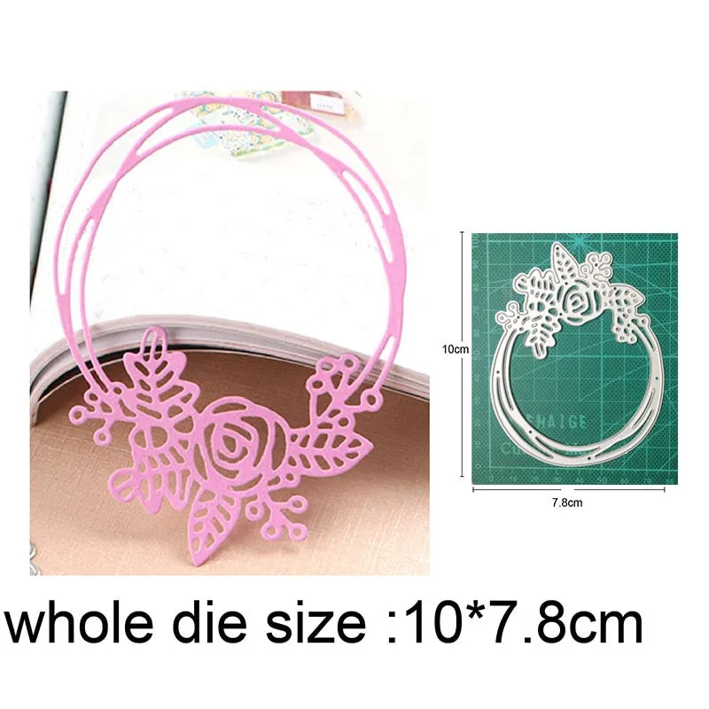 Customized Dies Christmas Wreath Heart Border Metal Cutting Dies Scrapbooking Dies For DIY Craft Paper Card Making Stencils Dies