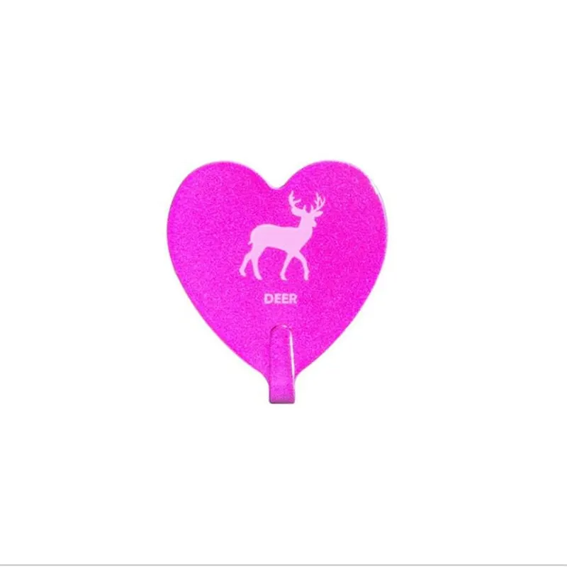 4pcs Love Heart Wall Hooks Clothes Towel Mask Hanger Stainless Steel Bathroom Kitchen Hook Door Keys Organizer Holder Home Decor