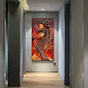 Diamond Painting-DIY Full Round Drill Flame Dragon(70*40cm)