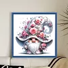 (US Local)Rose Gnome-11CT Stamped Cross Stitch Kit(40x40cm)