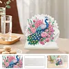 Acrylic Peacock 5D DIY Diamond Art Paper Towel Storage Rack Decor for Home Decor