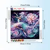 Flowers And Dancing Girl-Partial Special Shaped Diamond painting 30*30CM