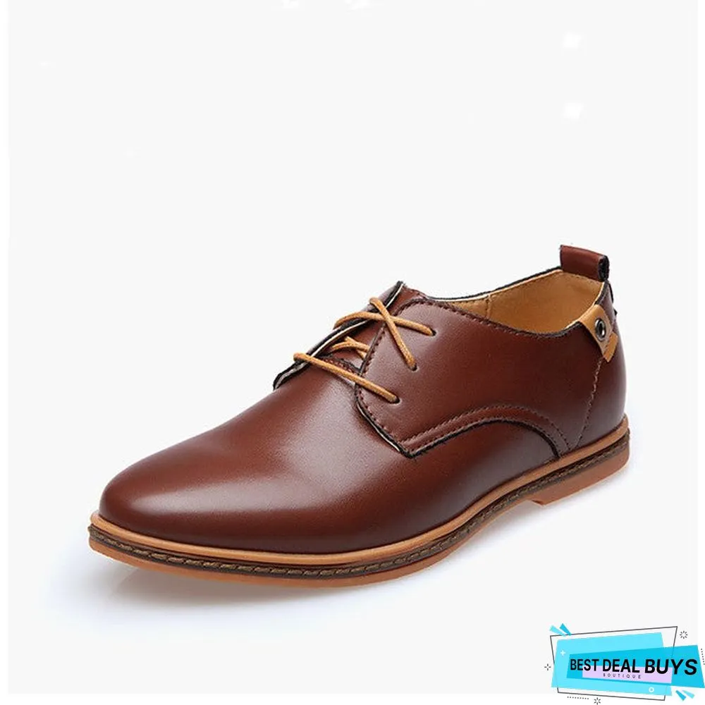 Men's Derby Shoes Spring / Summer / Fall Vintage / British Daily Outdoor Office & Career Oxfords Golf Shoes Pu Non-Slipping Wear Proof Booties / Ankle Boots Yellow / Black / Dark Blue