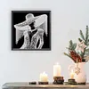 Elegant Lady In Top Hat - Partial Special Shaped Diamond Painting 30*30cm