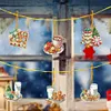 (US Local)6pcs Xmas Food  DIY Diamond Painting Art Pendant Wall Door Decoration