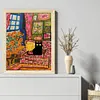 Black Cat On Sofa-11CT Stamped Cross Stitch 40*50cm/15.75*19.69in