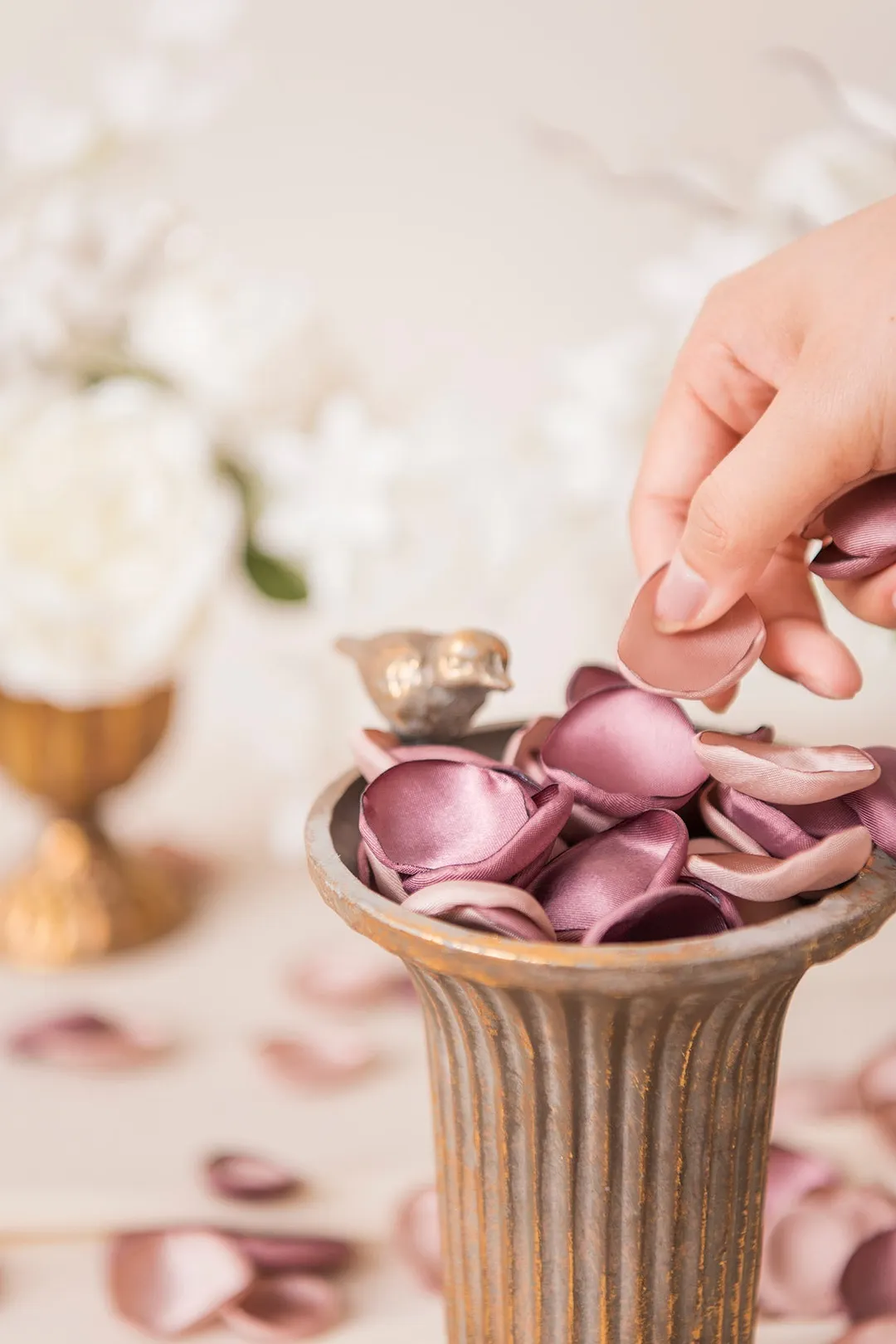 Silk Rose Petals