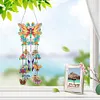 (US Local)DIY Diamond Painting Double Sided 3D Wind Chime Pendant  Hanging Kit