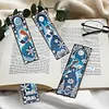 (US Local)Christmas House A5 Size Diamond Painting Notebook Set with 4Pcs Bookmark Gift