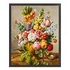 Peony Flower Vase - 11CT Stamped Cross Stitch - 40*50cm - Flower