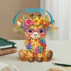 (US Local)Acrylic Shaking Head Animal Diamond Painting Desktop Decorations (Giraffe)