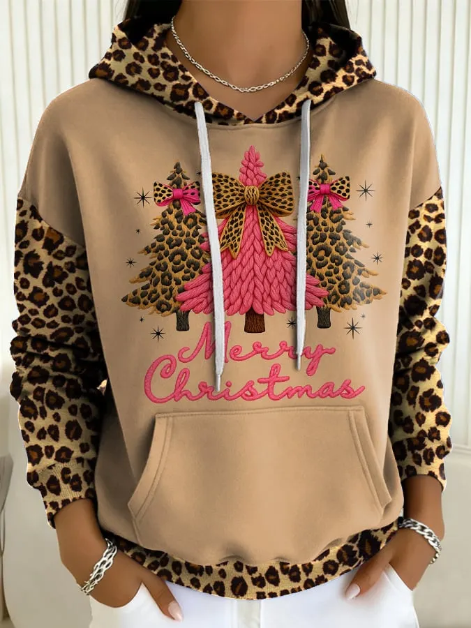 Women's Retro Christmas Art Print Sweatshirt 