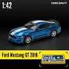 1:42 Ford Mustang GT Car Model Toy Refittable Version Zinc Alloy Material Assembly Kit