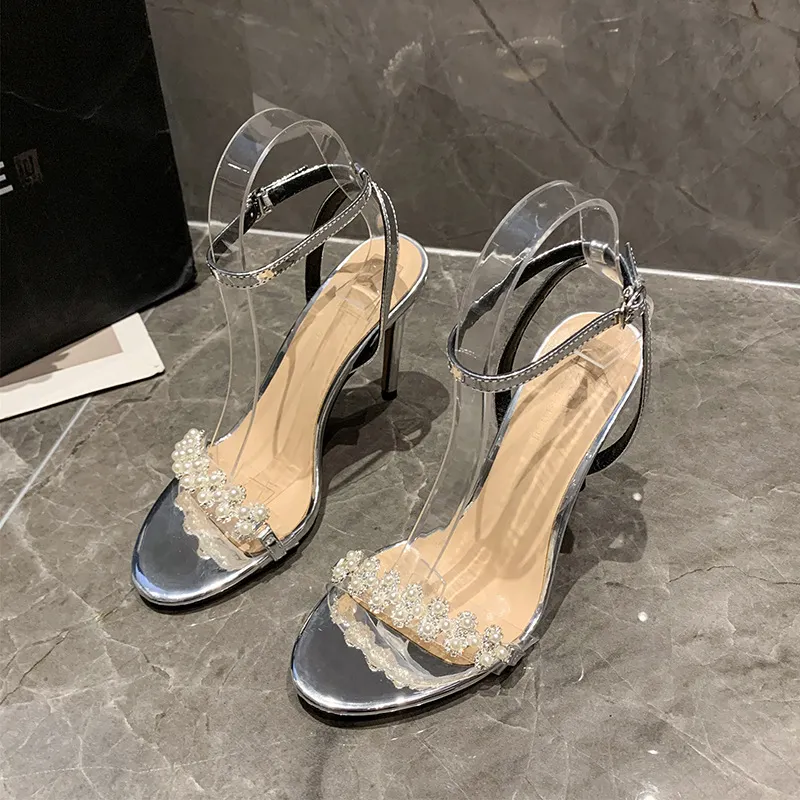 Nigikala Nigikala Fine Heel Shoes 2025 New Summer Sister Fried Street With Skirts With Toes With Sandals Female Thin Heel