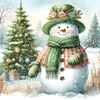 (Stamped/Counted) Christmas Snowman-11CT Cross Stitch 40*40cm