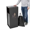 [US Local Warehouse] Stainless Steel Freestanding Rubbish Can W/ Removable Inner Can for Office Hotel